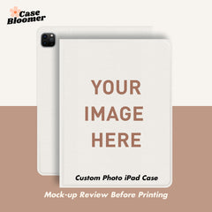 Your Photo Custom iPad case, Personalized Collage iPad Cover, Free Mock-up Review