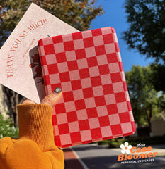 Hot Pink Red Checkerboard Kindle Case, Kobo, Free Personalization