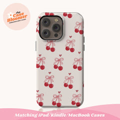 Cute Cherries, Cherry Pattern, Summer Vibe phone case, phone cover, iPhone 16 cases, iPhone 15 Pro Max cases, iPhone 14 cases, iPhone 13 Pro Max cases, iPhone 12 case, iPhone 11 case, iPhone XS Max, Samsung Galaxy S24 Ultra cases, Samsung Galaxy S23, Galaxy S22 Plus, MagSafe phone case, Personalized Gift, Birthday Gift