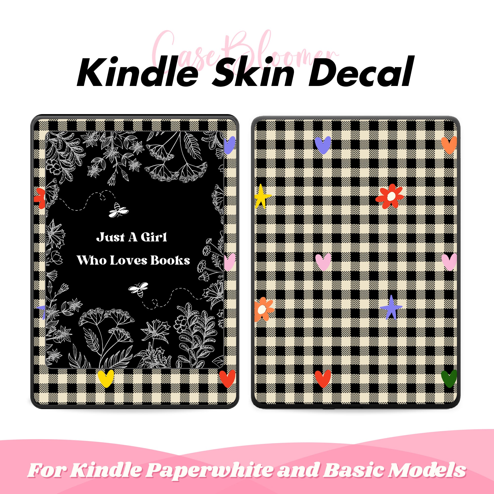 Kindle Skin, Kindle Paperwhite Vinyl, Kindle Paperwhite Decals, Kindle Decals, Aesthetic Kindle Stickers, Paperwhite 11th 6.8 case Decals, Stickers for Paperwhite Signature Edition, Kindle Oasis, Kindle 11th 2022, Skins for Kindle 10th 2019