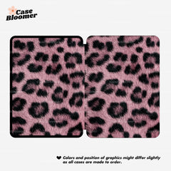 Pink Leopard Print Minimalist Kindle Case, Kobo, Free Personalization