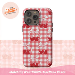 Cute Cherries, Cherry Pattern, Summer Vibe phone case, phone cover, iPhone 16 cases, iPhone 15 Pro Max cases, iPhone 14 cases, iPhone 13 Pro Max cases, iPhone 12 case, iPhone 11 case, iPhone XS Max, Samsung Galaxy S24 Ultra cases, Samsung Galaxy S23, Galaxy S22 Plus, MagSafe phone case, Personalized Gift, Birthday Gift