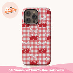 Cute Cherries, Cherry Pattern, Summer Vibe phone case, phone cover, iPhone 16 cases, iPhone 15 Pro Max cases, iPhone 14 cases, iPhone 13 Pro Max cases, iPhone 12 case, iPhone 11 case, iPhone XS Max, Samsung Galaxy S24 Ultra cases, Samsung Galaxy S23, Galaxy S22 Plus, MagSafe phone case, Personalized Gift, Birthday Gift