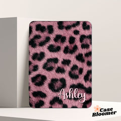 Pink Leopard Print Minimalist Kindle Case, Kobo, Free Personalization