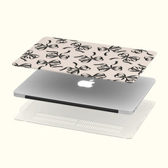 Personalized Latte Ribbons Minimal Coquette MacBook Case Cover