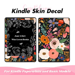 Colorful Flowers Kindle Skin Vinyl WRAP Amazon Kindle Paperwhite Decal