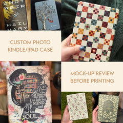 Your Photo Custom iPad case, Personalized Collage iPad Cover, Free Mock-up Review